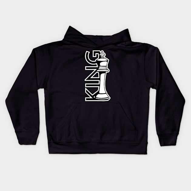 The King - Chess Game Kids Hoodie by TKsuited